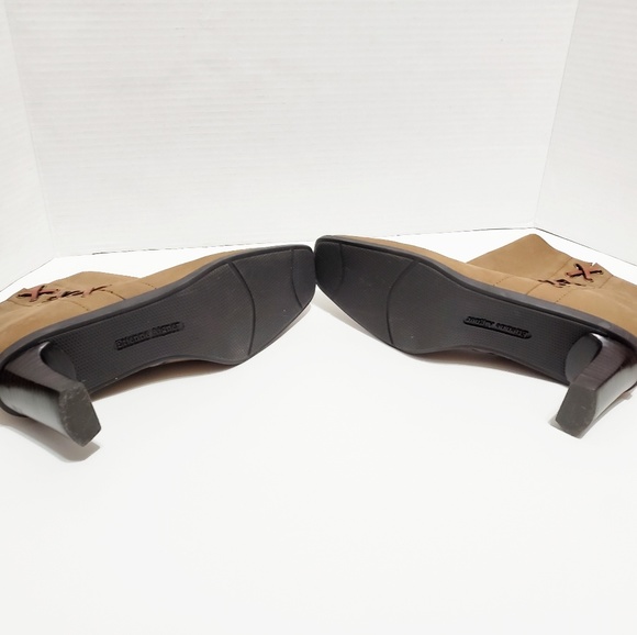 Etienne Aigner Leather Booties "Saddle" * - Picture 5 of 8